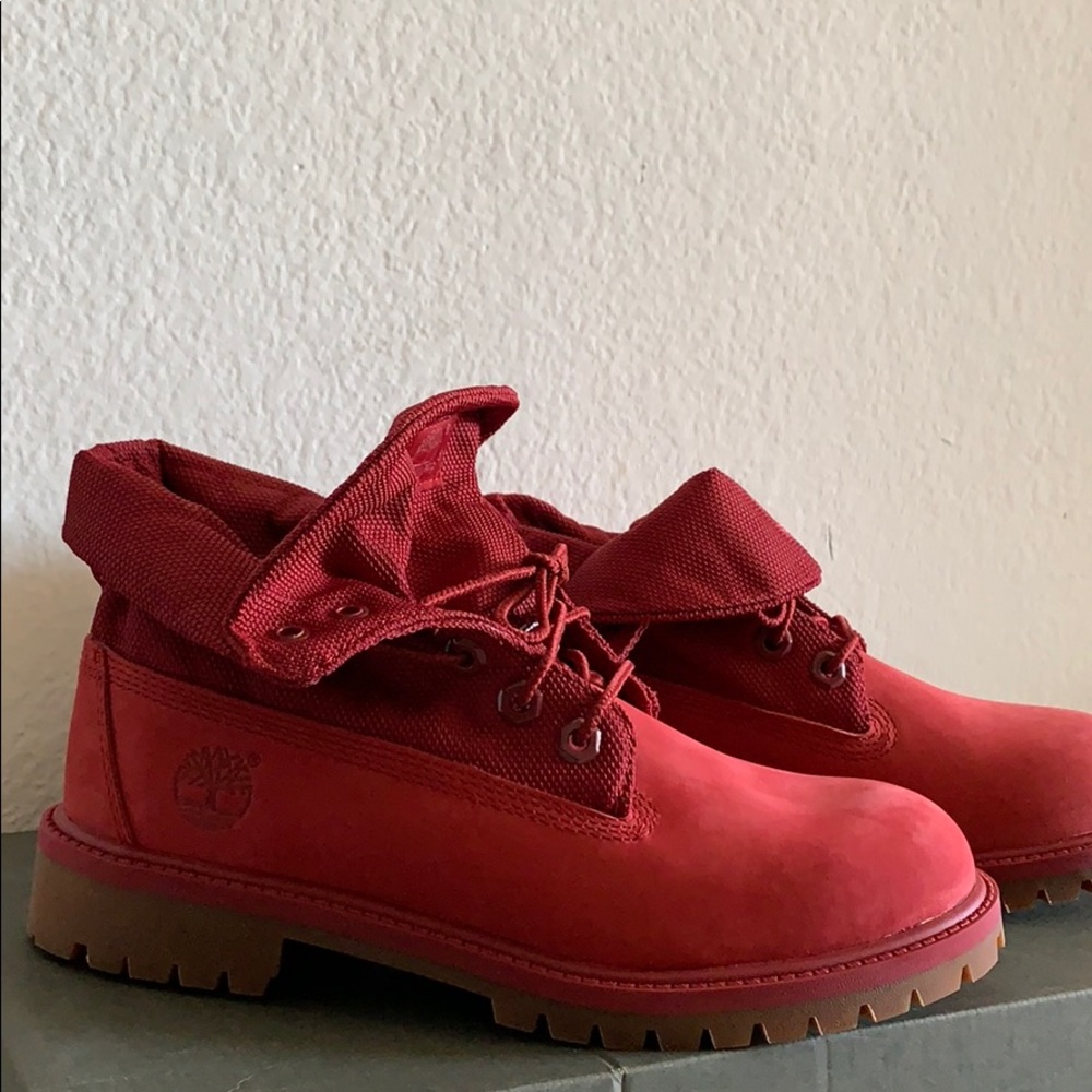 Timberland Red Suede Boots